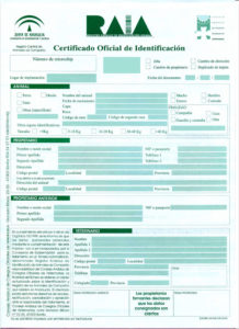 Certificado identificación animal